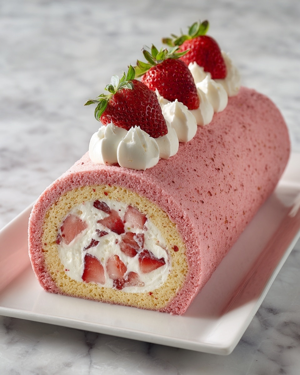 Easy Strawberry Cake Roll Recipe
