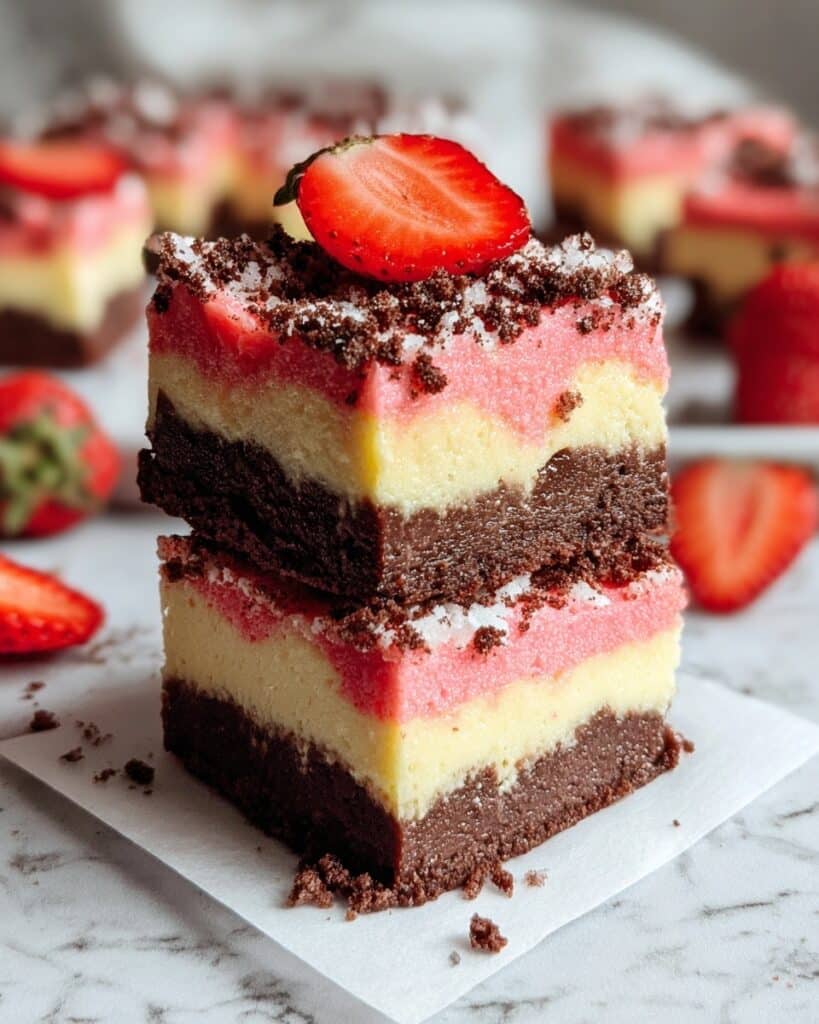Strawberry Cheesecake Brownies Recipe