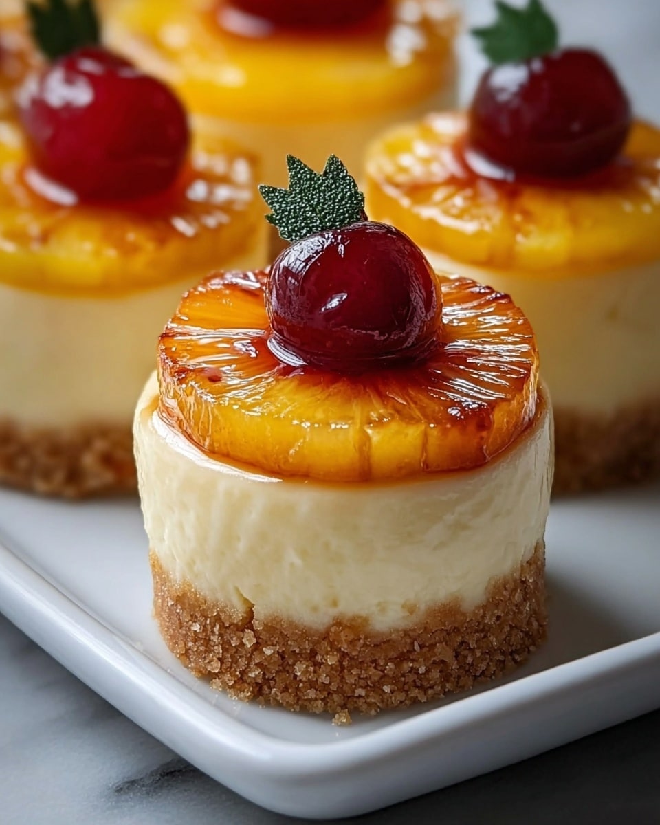 Mini Pineapple Upside-down Cheesecakes Recipe - Recipe Image