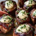 Garlic Butter Steak Bites with Parmesan Cream Sauce Recipe