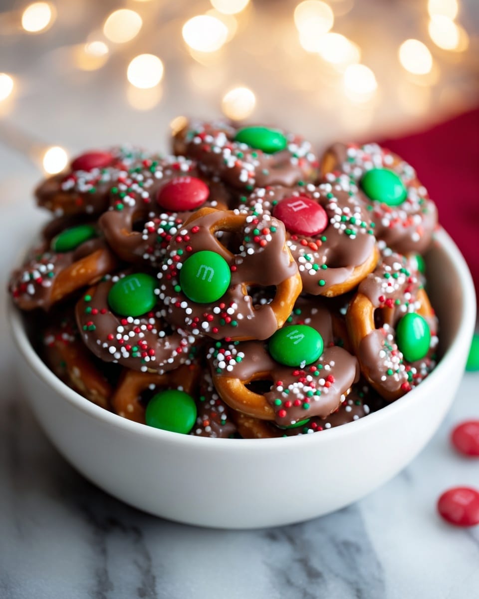 Rolo Pretzels with M&M Candies Recipe 5 Rolo Pretzels with M&M Candies Recipe - Recipe Image