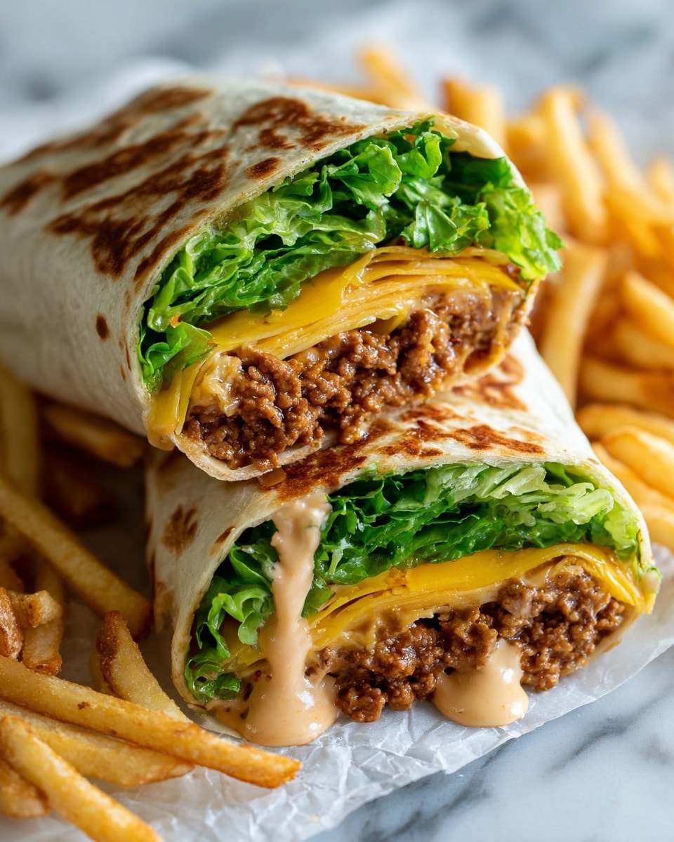 Big Mac Wraps Recipe 5 Big Mac Wraps Recipe - Recipe Image