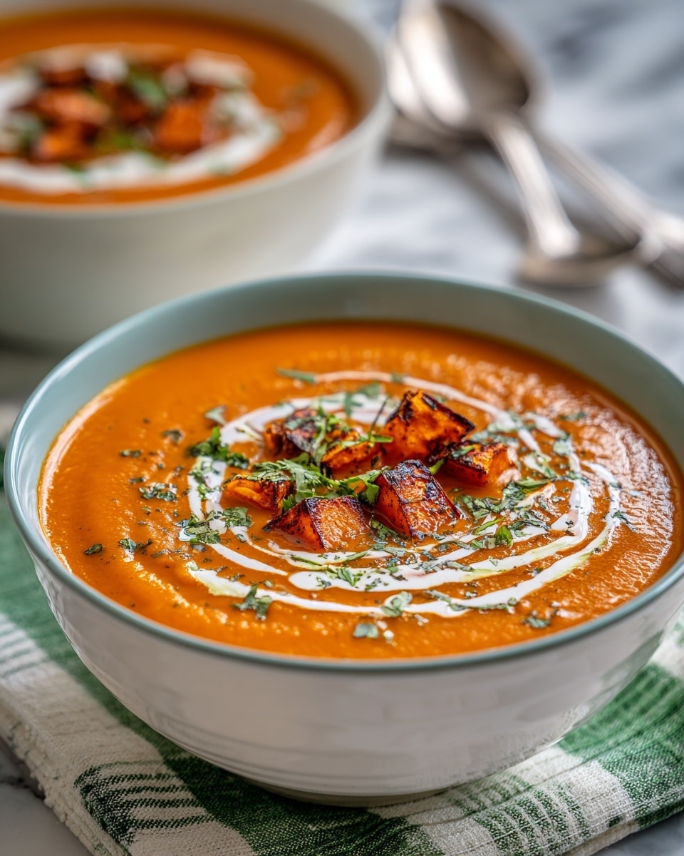 Spicy Butternut Squash and Sweet Potato Soup Recipe