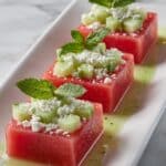 Watermelon Cucumber Feta Cups Recipe