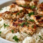 Chicken Scampi with Garlic Parmesan Rice Recipe