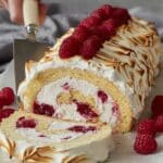 Raspberry Meringue Roulade Recipe