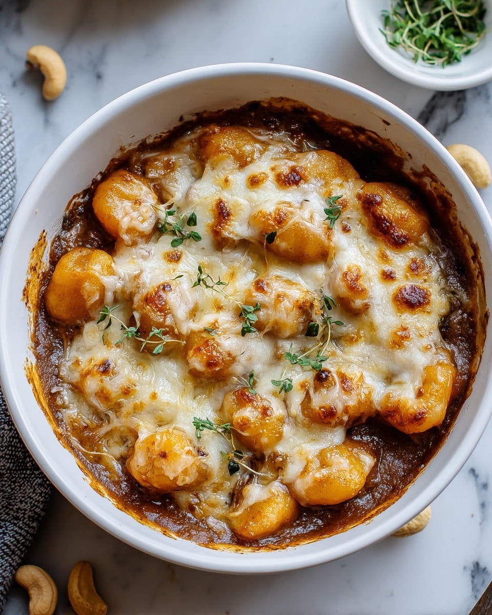 Baked French Onion Gnocchi Recipe 5 Baked French Onion Gnocchi Recipe - Recipe Image