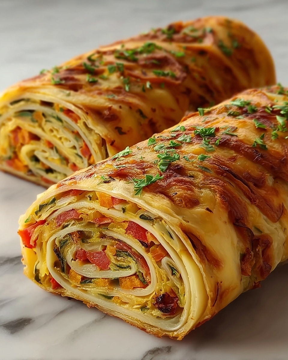 Potato Rolls with Cabbage and Cheese Filling Recipe - Recipe Image