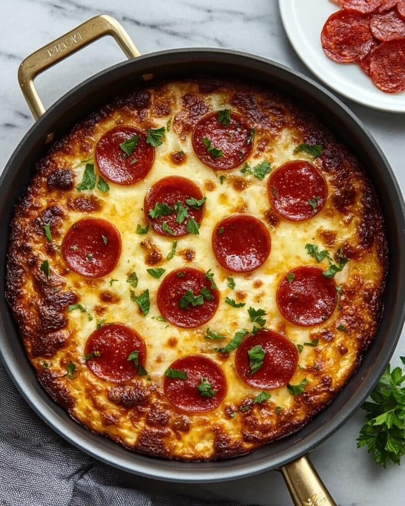 Crustless Keto Pizza Bake Recipe