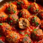 Ground Beef Meatballs in Marinara Sauce Recipe