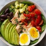 High-Protein Avocado Chicken Salad with Egg Recipe