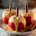 Cinnamon Oatmeal Stuffed Apples with Vanilla Custard Sauce Recipe