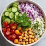 Mediterranean Chickpea Bowls with Tahini Sauce Recipe
