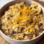 Creamy Ranch Beef and Sweet Corn Bowtie Casserole Recipe