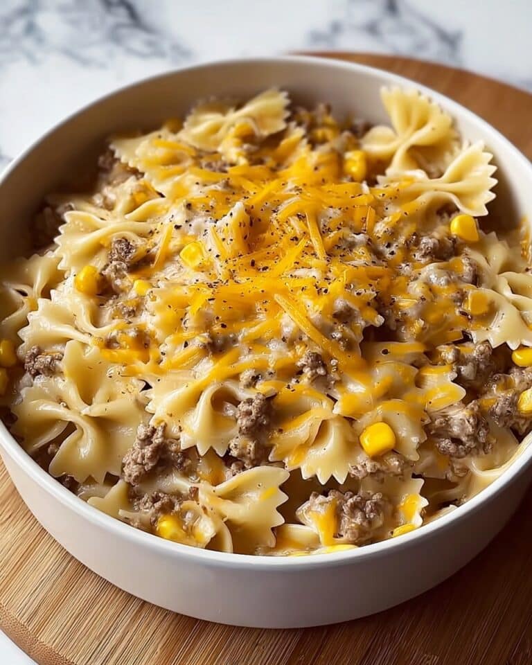 Creamy Ranch Beef and Sweet Corn Bowtie Casserole Recipe