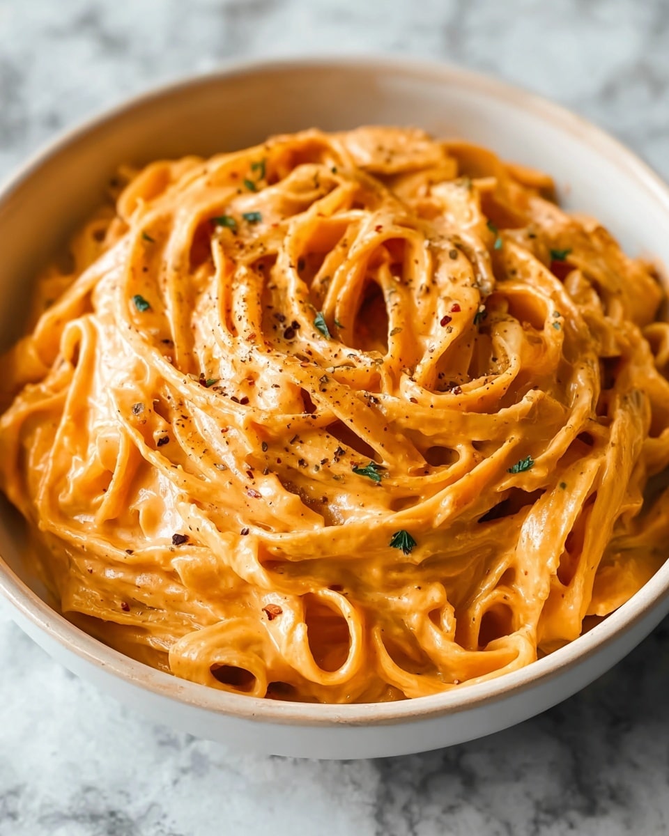 Creamy Red Pepper Alfredo Sauce Recipe - Recipe Image