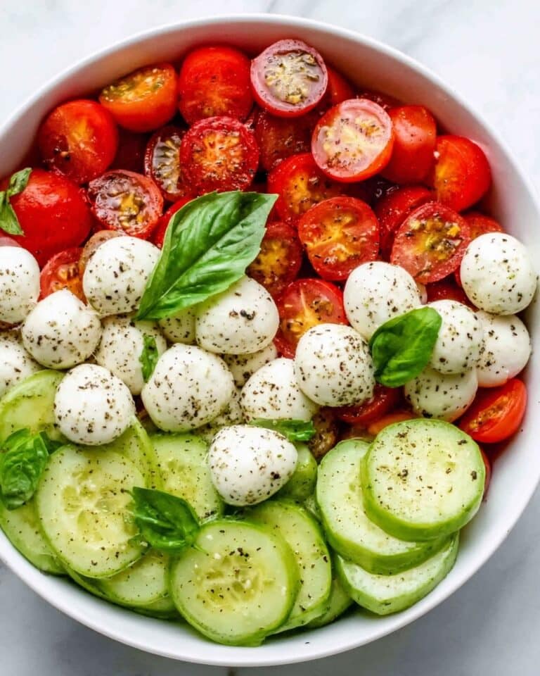 Cucumber Caprese Salad Recipe
