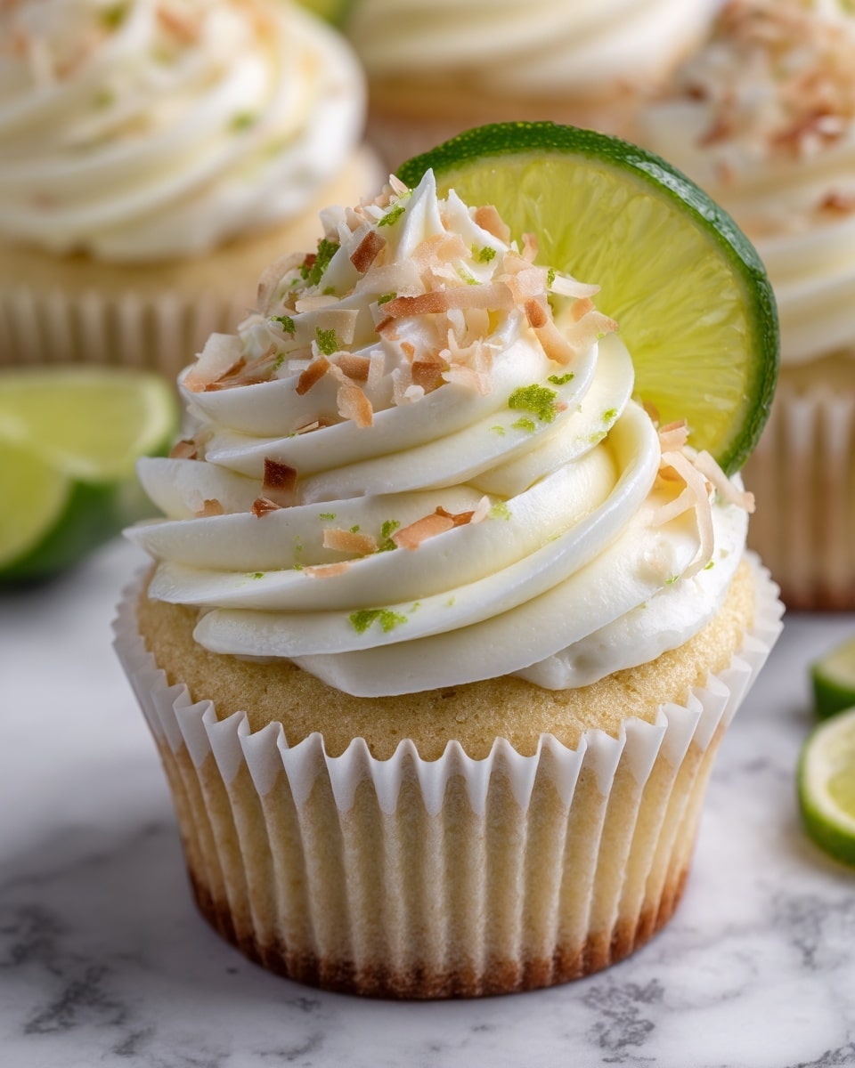 Coconut Lime Cupcakes Recipe - Recipe Image