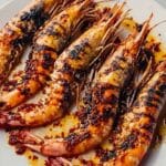 Char-Grilled King Prawns with Lemon Recipe