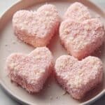 Pink Creamy Coconut Hearts Recipe