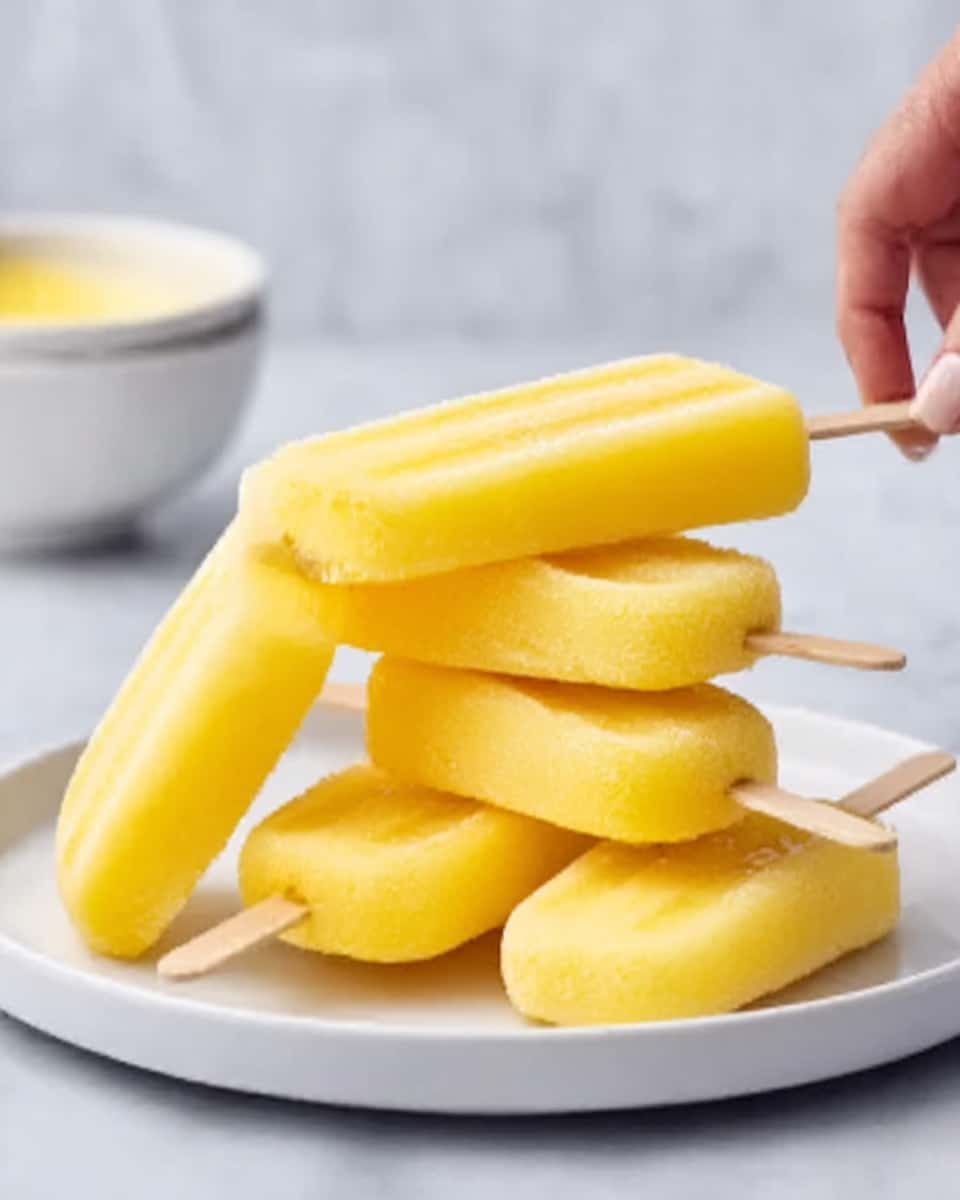 Frozen Mango Yogurt Pops Recipe - Recipe Image
