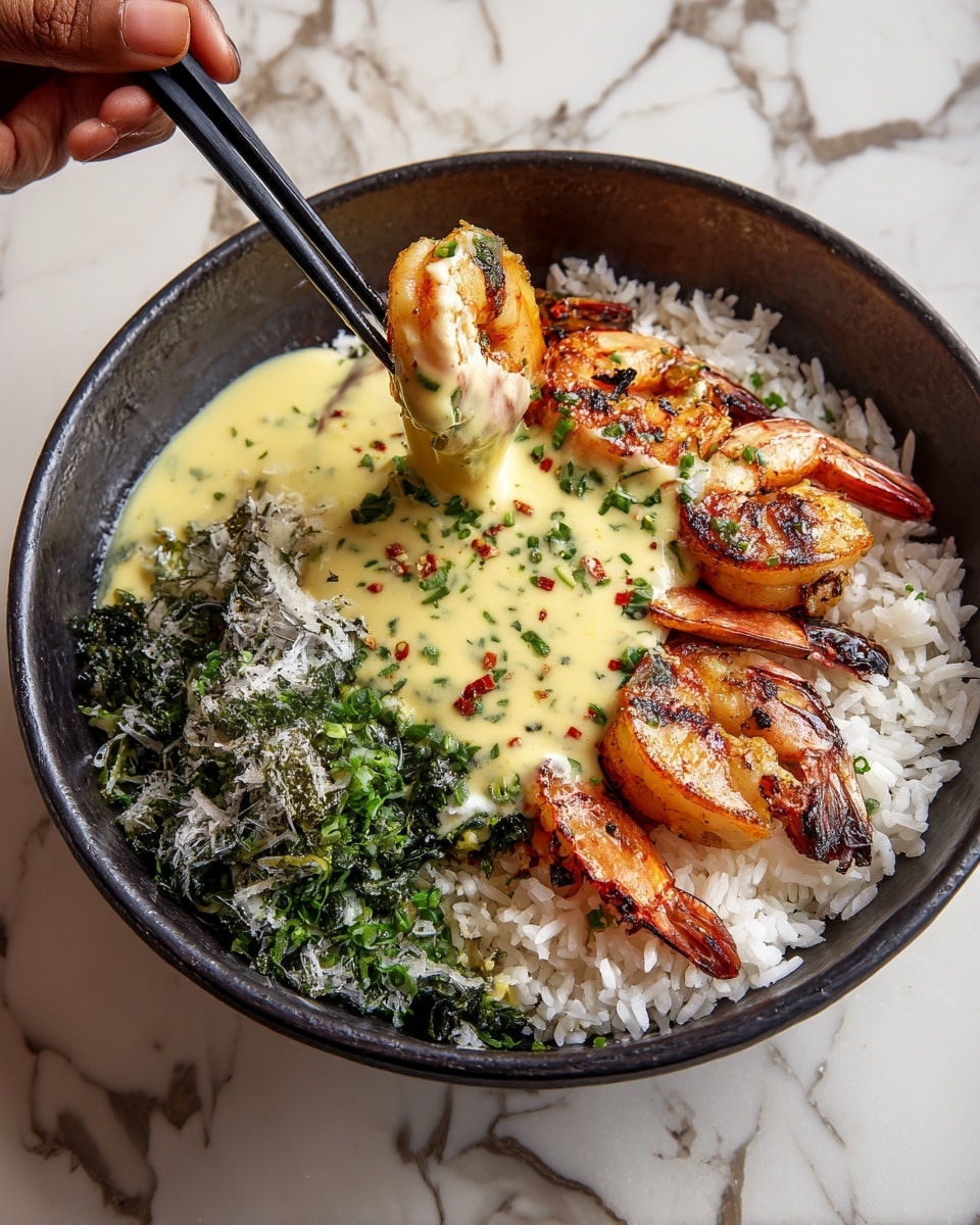 Garlic Parmesan Shrimp Rice Bowls Recipe - Recipe Image
