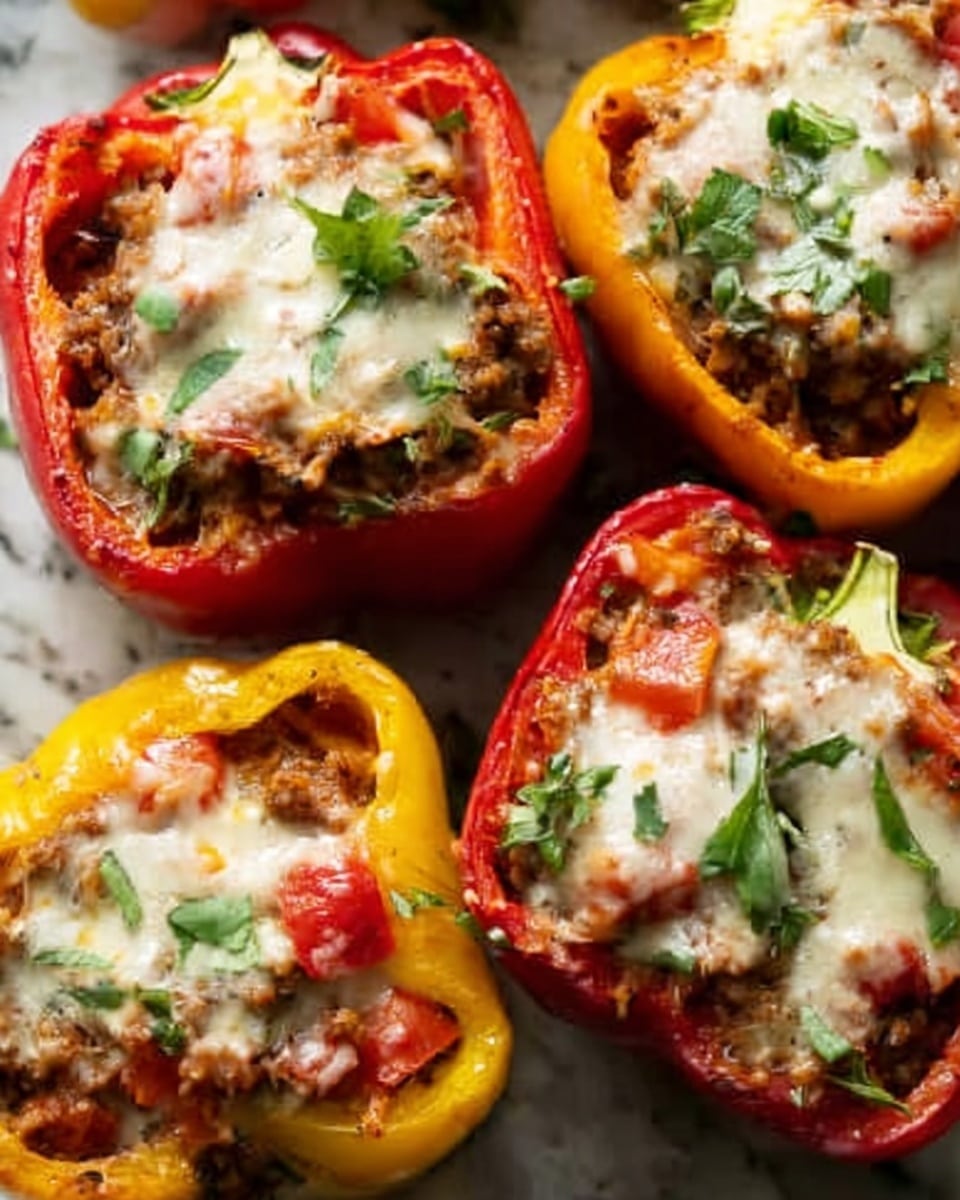 Pizza Stuffed Peppers Recipe 5 Pizza Stuffed Peppers Recipe - Recipe Image