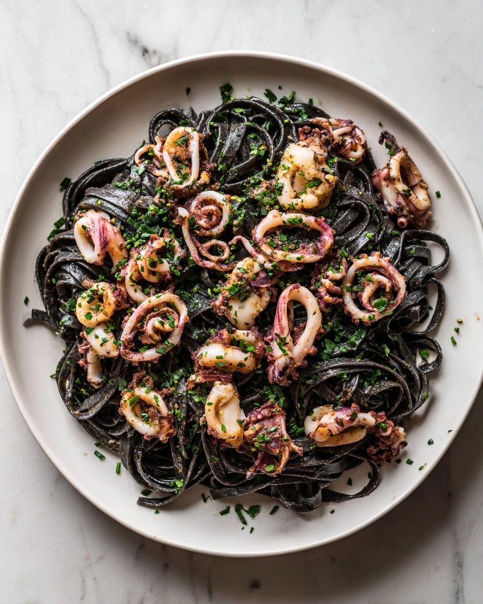 Witches’ Hair Pasta (Squid Ink Pasta) Recipe 6 Witches’ Hair Pasta (Squid Ink Pasta) Recipe - Recipe Image