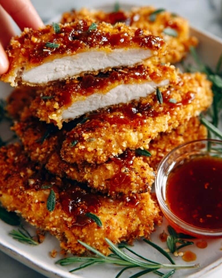 Golden Crunchy Hot Honey Chicken Recipe