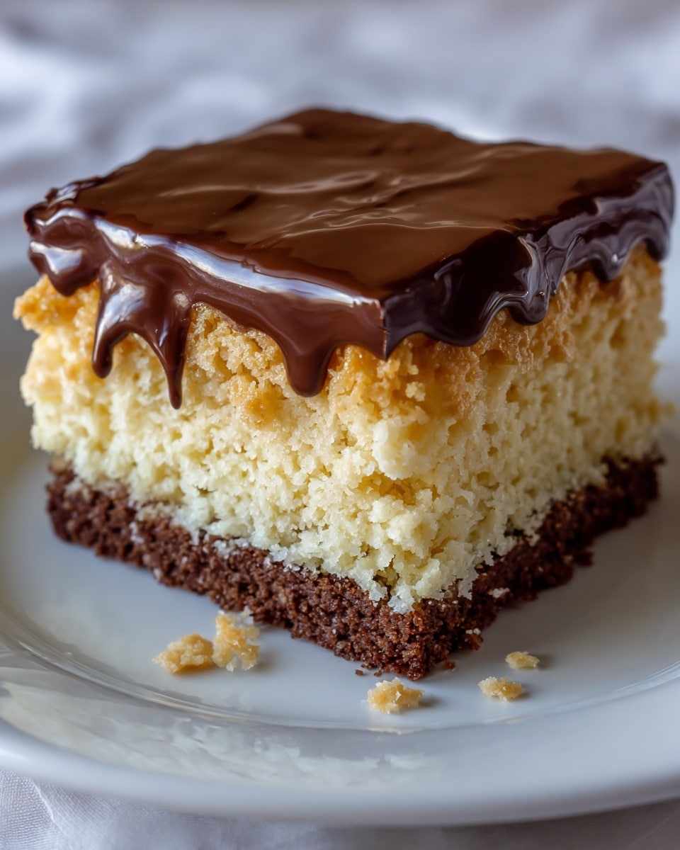 Chocolate Peanut Butter Ooey Gooey Cake Recipe - Recipe Image