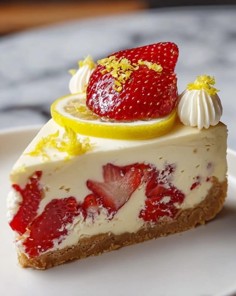 Strawberry Lemon Cheesecake Recipe