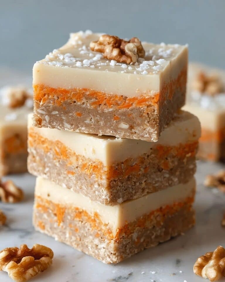 Healthy No-Bake Carrot Cake Breakfast Bars Recipe