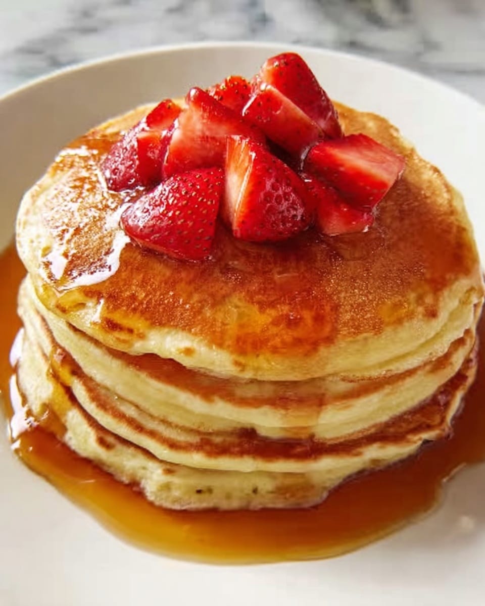 Strawberry Vanilla Pancakes Recipe 5 Strawberry Vanilla Pancakes Recipe - Recipe Image