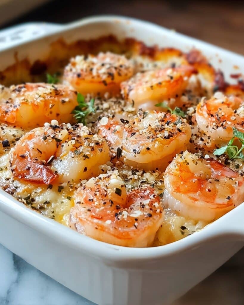 Garlic Parmesan Baked Shrimp Recipe