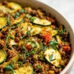 Mexican Zucchini and Ground Beef Skillet Recipe