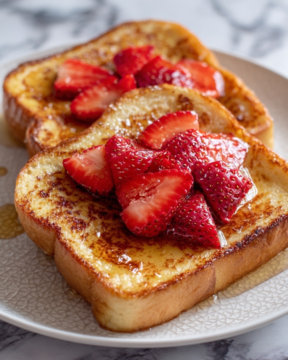 Strawberry Cheesecake Stuffed French Toast Recipe - Recipe Image