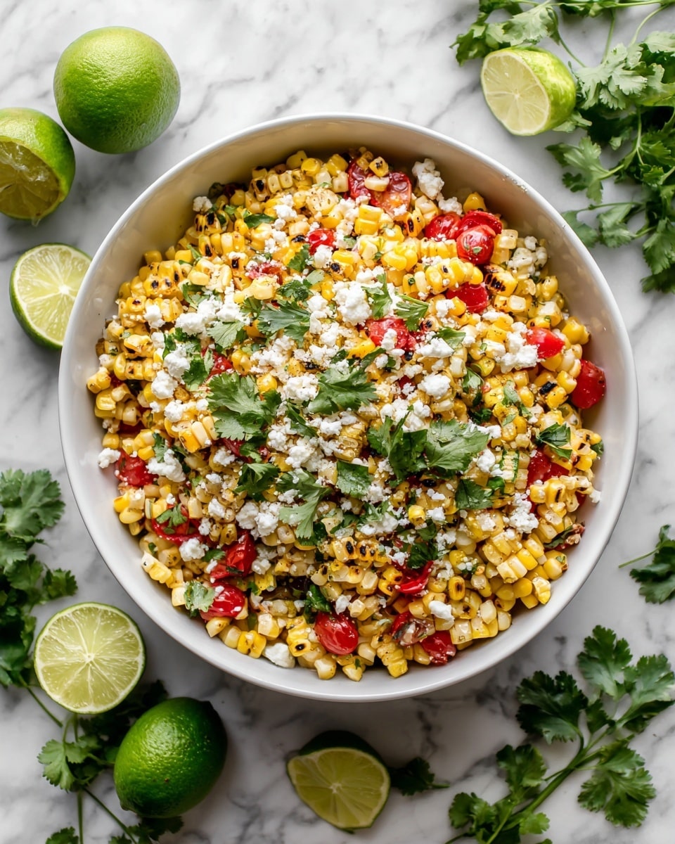 Chili-Lime Grilled Corn Salad Recipe - Recipe Image