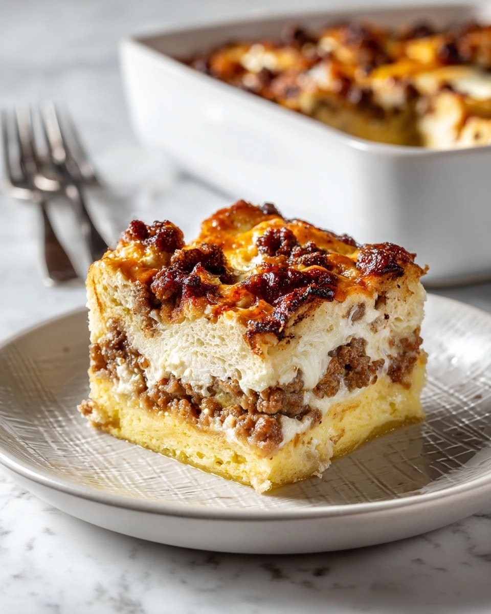 Biscuits and Gravy Casserole Recipe - Recipe Image