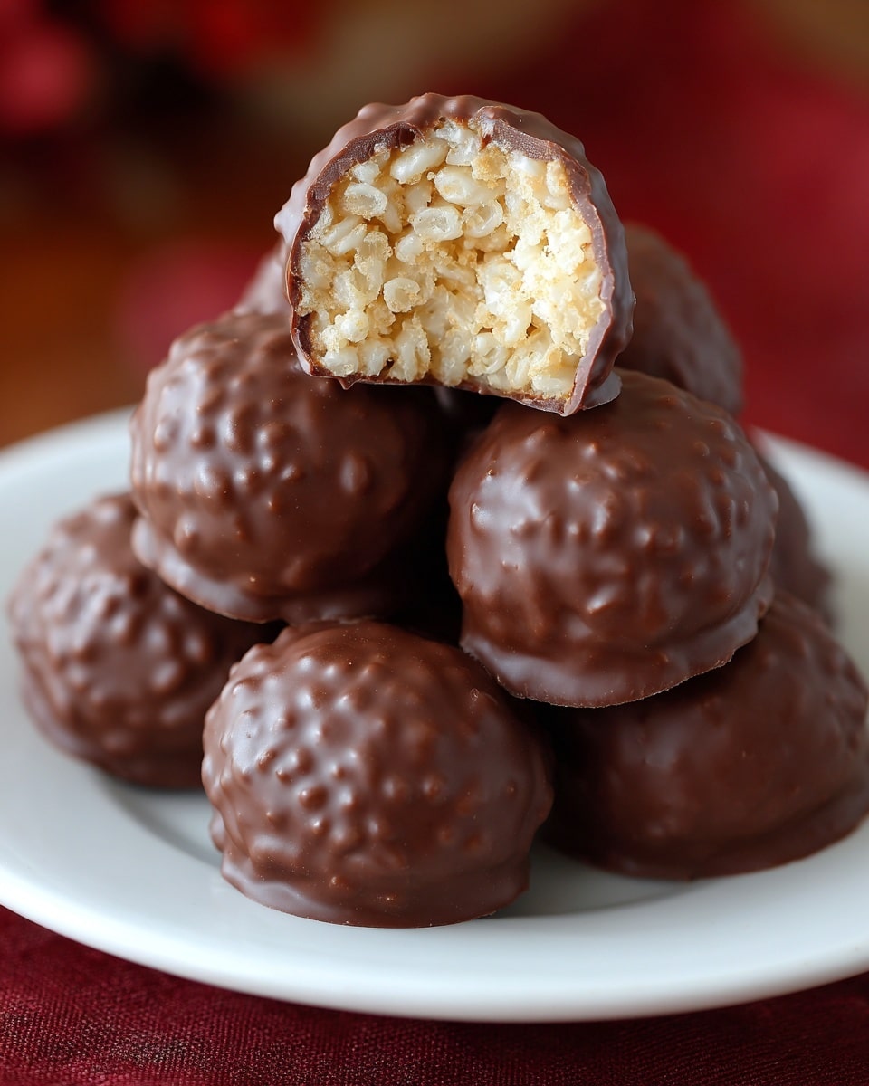 Chocolate Rice Krispie Balls Recipe - Recipe Image