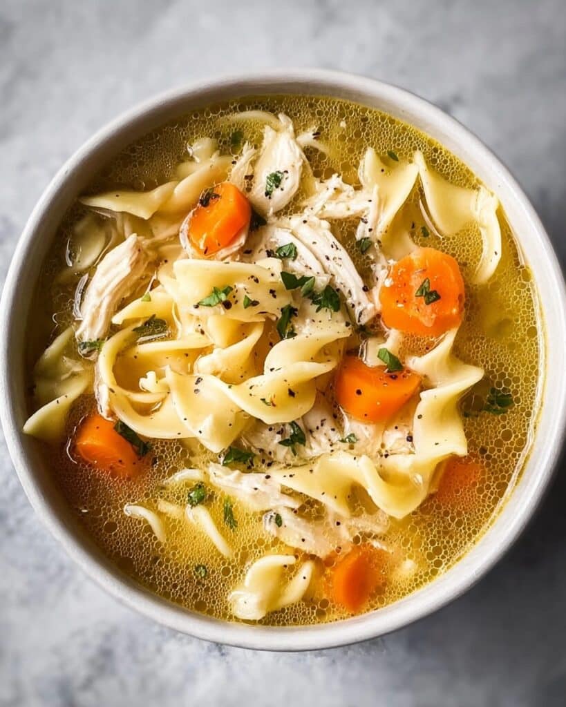 Cozy Chicken Noodle Soup in the Crock Pot Recipe