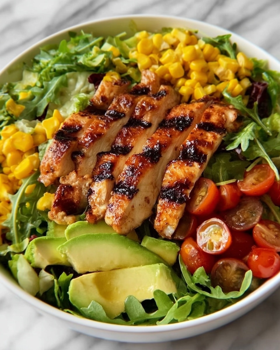 Grilled Chicken Salad with Balsamic Vinaigrette Recipe - Recipe Image