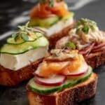 Mini Open Faced Sandwiches Recipe
