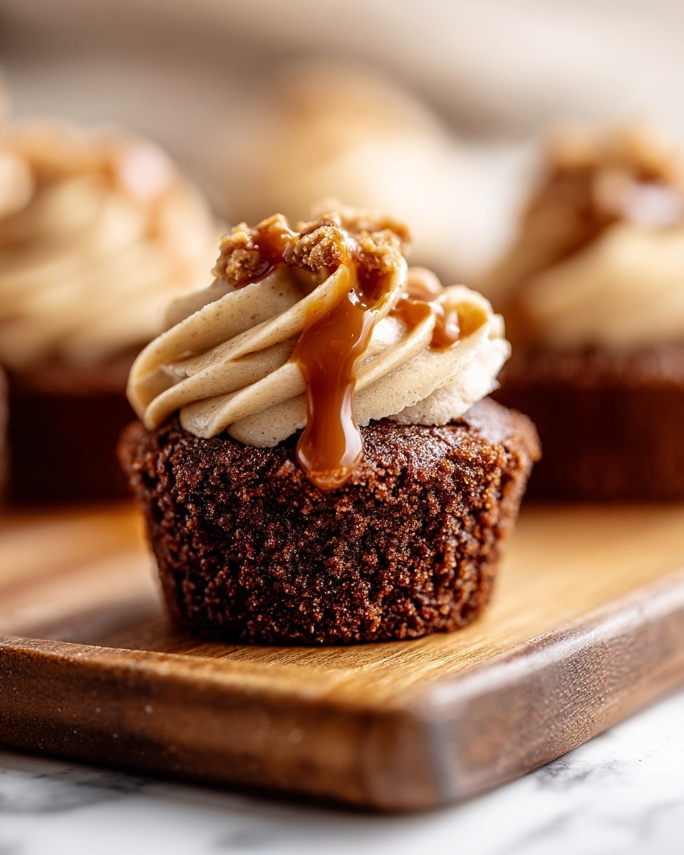 Sticky Toffee Cupcakes with Chocolate Topping Recipe - Recipe Image