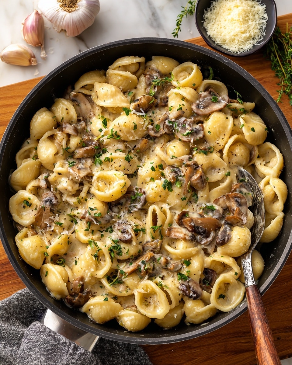 One Pot French Onion Pasta Recipe - Recipe Image