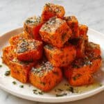 Crispy Baked Sweet Potato Bites with Parmesan Herb Butter Recipe