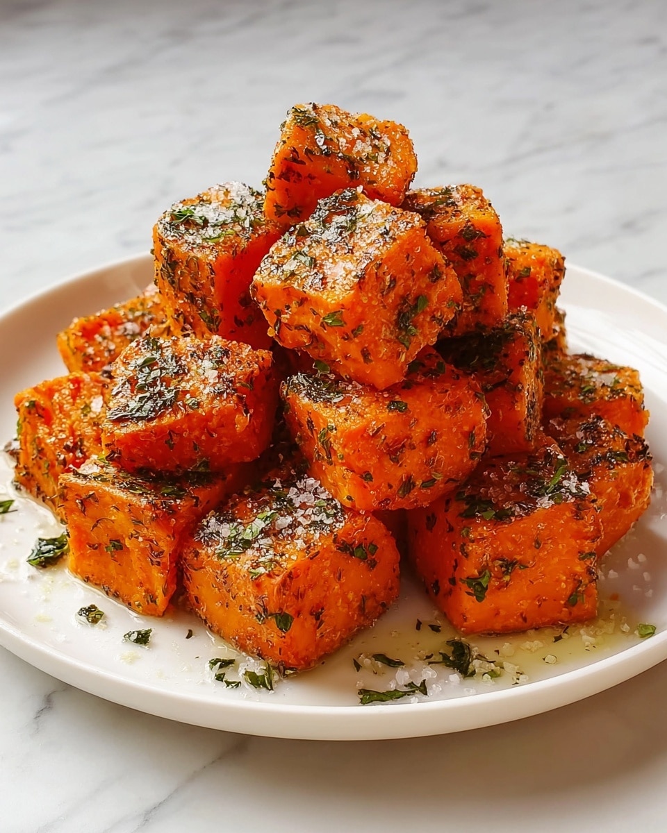 Crispy Baked Sweet Potato Bites with Parmesan Herb Butter Recipe
