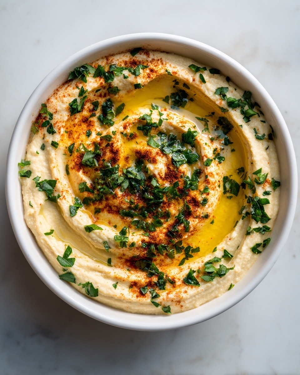 Creamy Homemade Hummus with Tahini and Lemon Recipe - Recipe Image