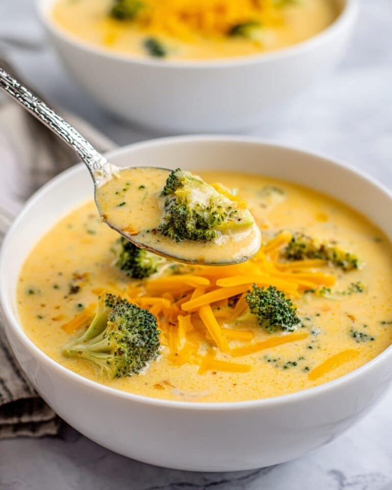 Creamy Broccoli Cheddar Soup Recipe