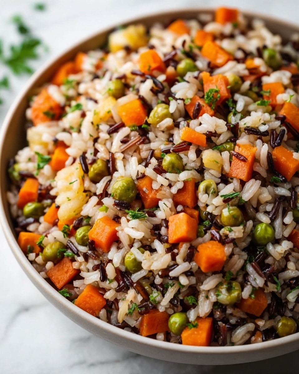 Wild Rice Pilaf with Vegetables, Cranberries, and Nuts Recipe