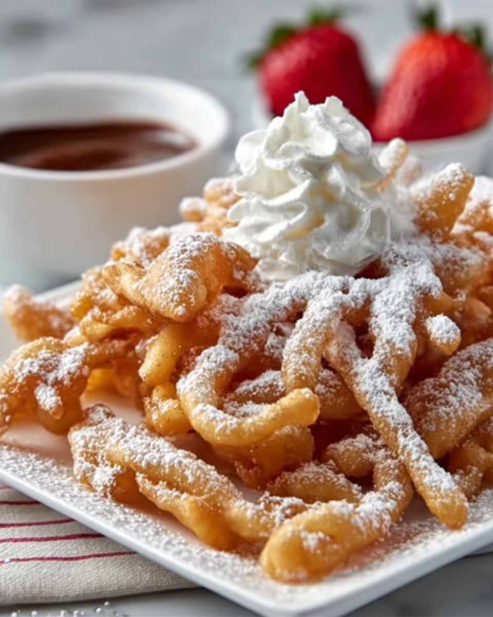 Easy Funnel Cake Fries Recipe - Recipe Image